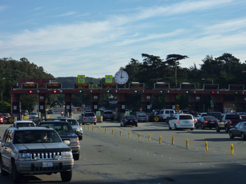 toll booth by the bridge