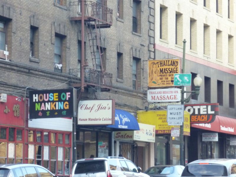 outskirts of Chinatown along the nearby streets