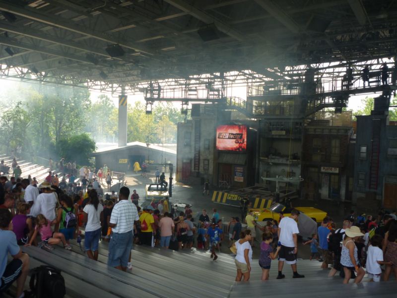 the Fear Factor amphitheater