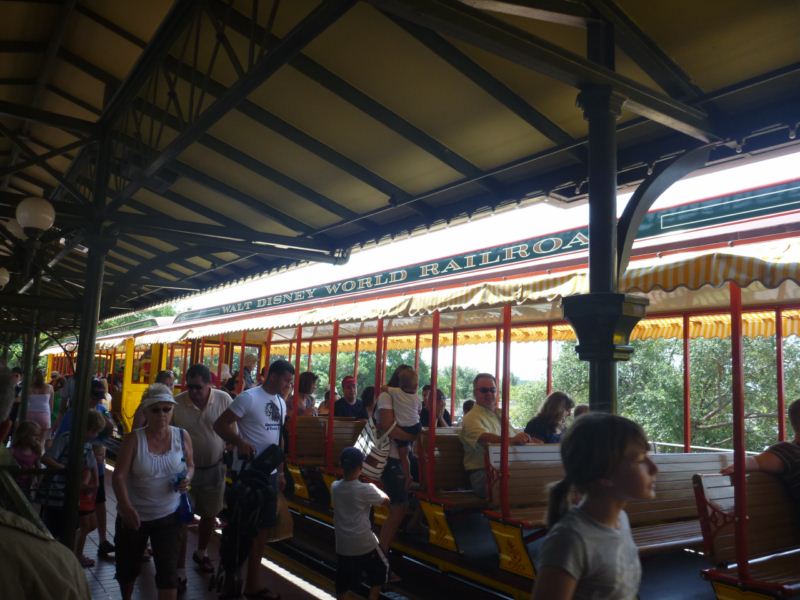 all board the Walt disney world railroad!