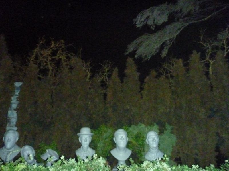 the singing busts included!