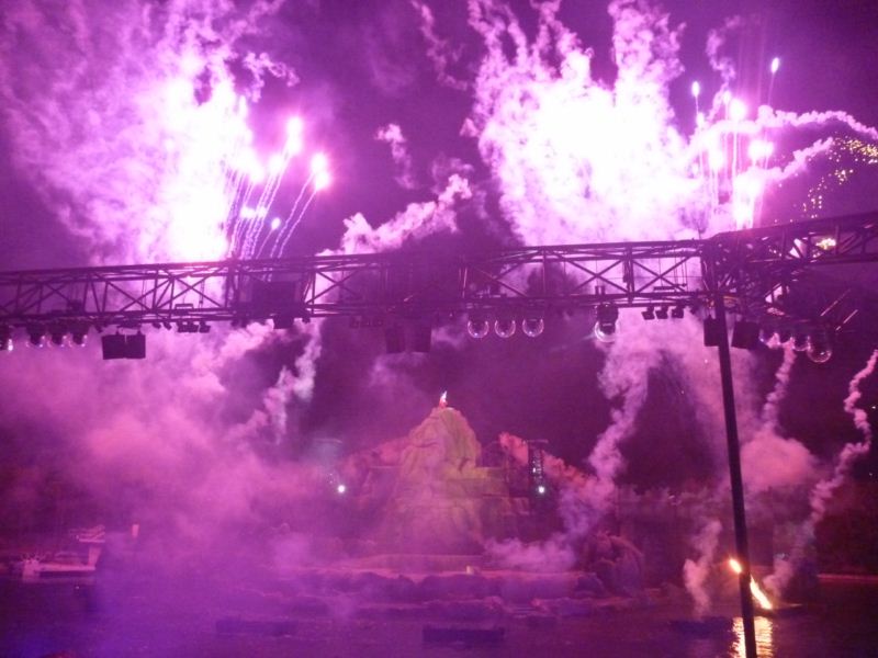 Mickey choreographed to the fireworks