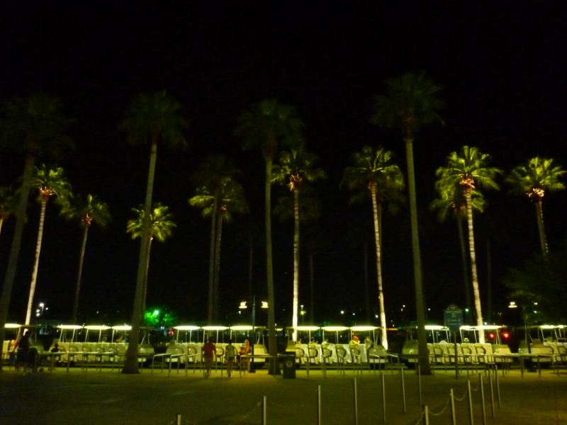 trams serving the park carpark