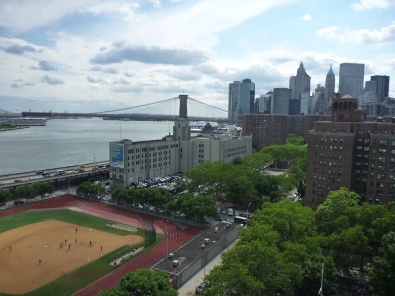 Up on the Manhattan bridge