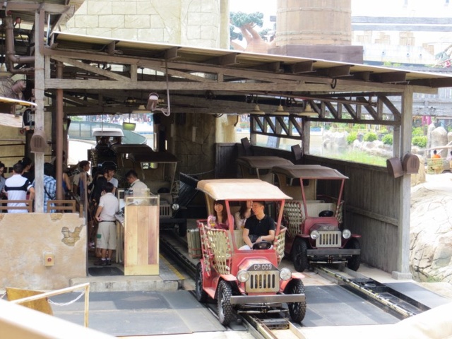 the vintage car ride