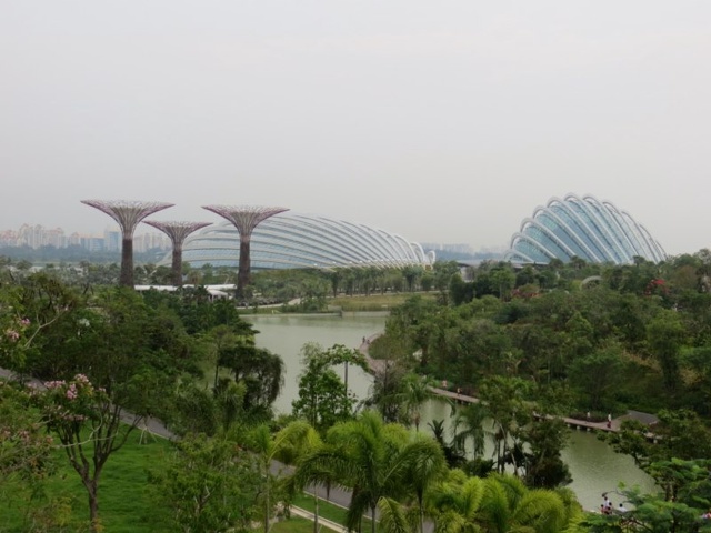 The gardens form the distance