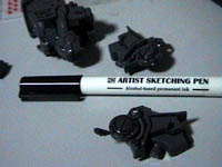 Plastic kit modeling fine marker pen