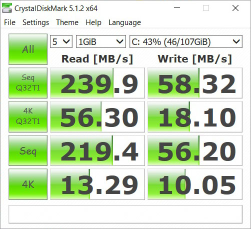 disk mark