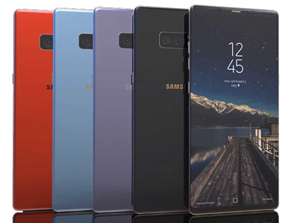 samsung galaxy note 8 colours Gold, Silver, Black and Blue