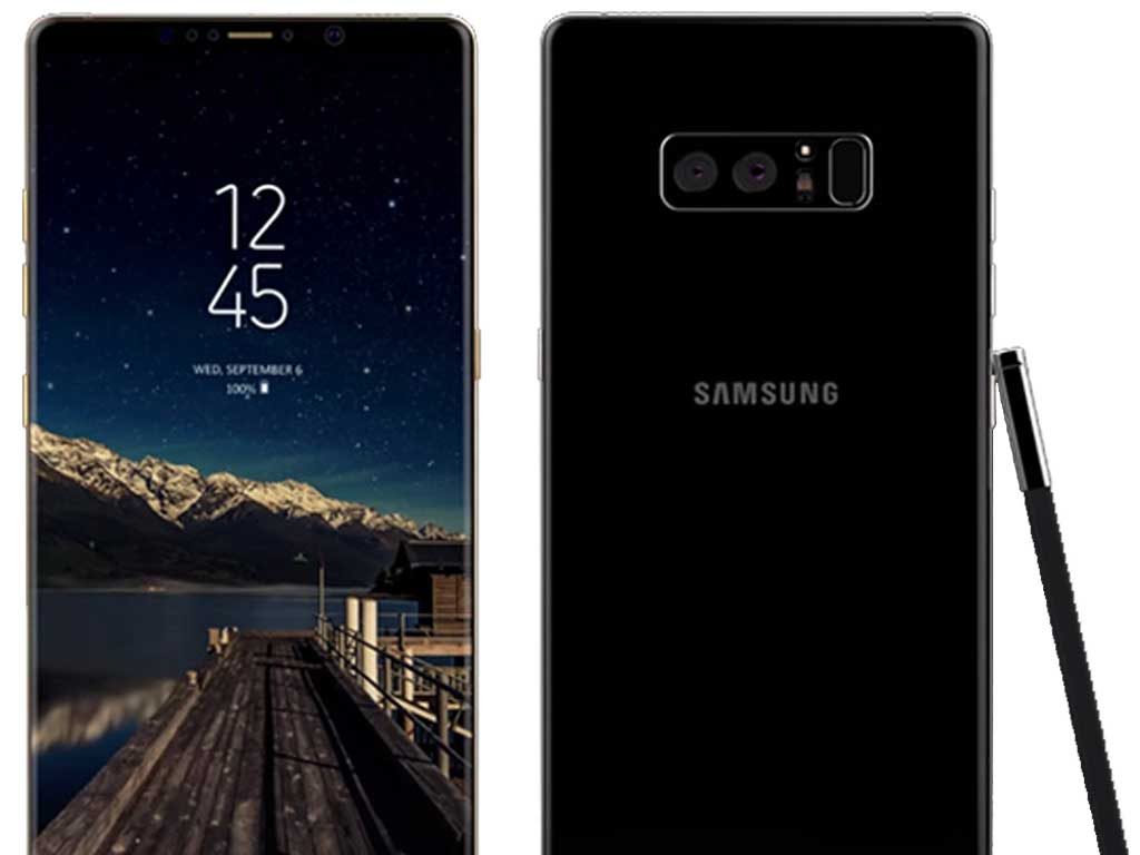 Samsung Note 8 rear dual-camera setup