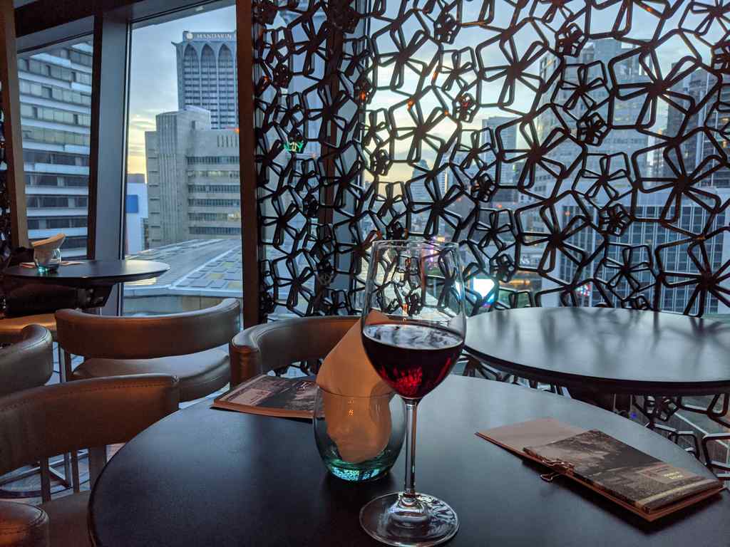 Wine and the cityscape