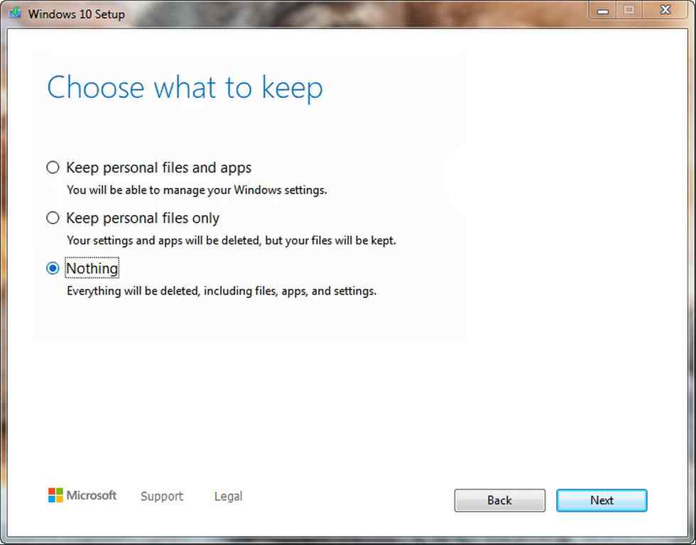 You can choose to keep your currently installed apps and files. It is quite a seamless transition