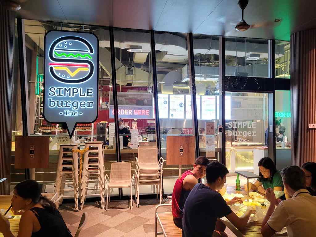 Simple burgers branch at myvillage Serangoon