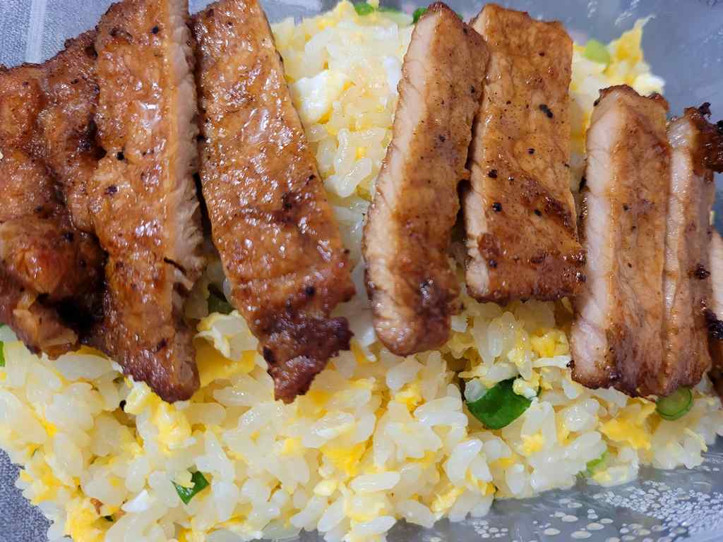 Chef Wang Fried rice with Pork chop ($6.50), the portions are not as large as those at Din Tai Fung