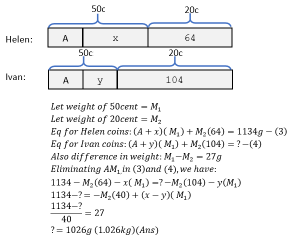 2021 PSLE maths exam question solution