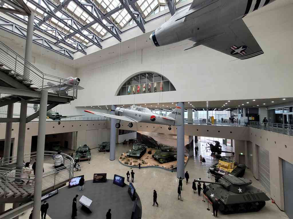 The interior of the Korean War Memorial and museum