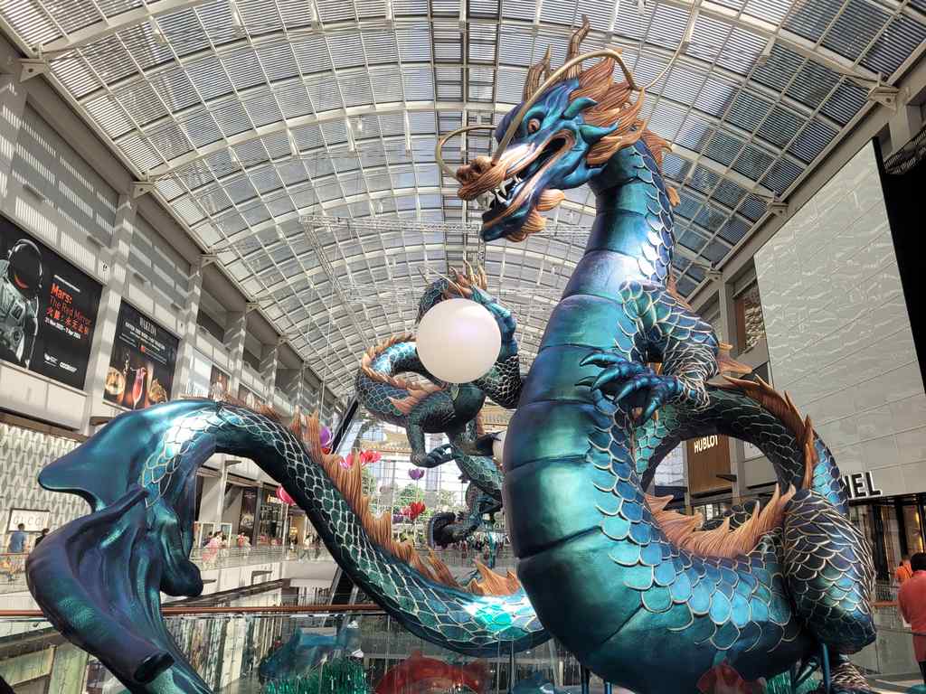 Dragons at the Marina Bay Sands Mall